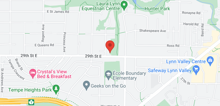 map of 820 E 29TH STREET